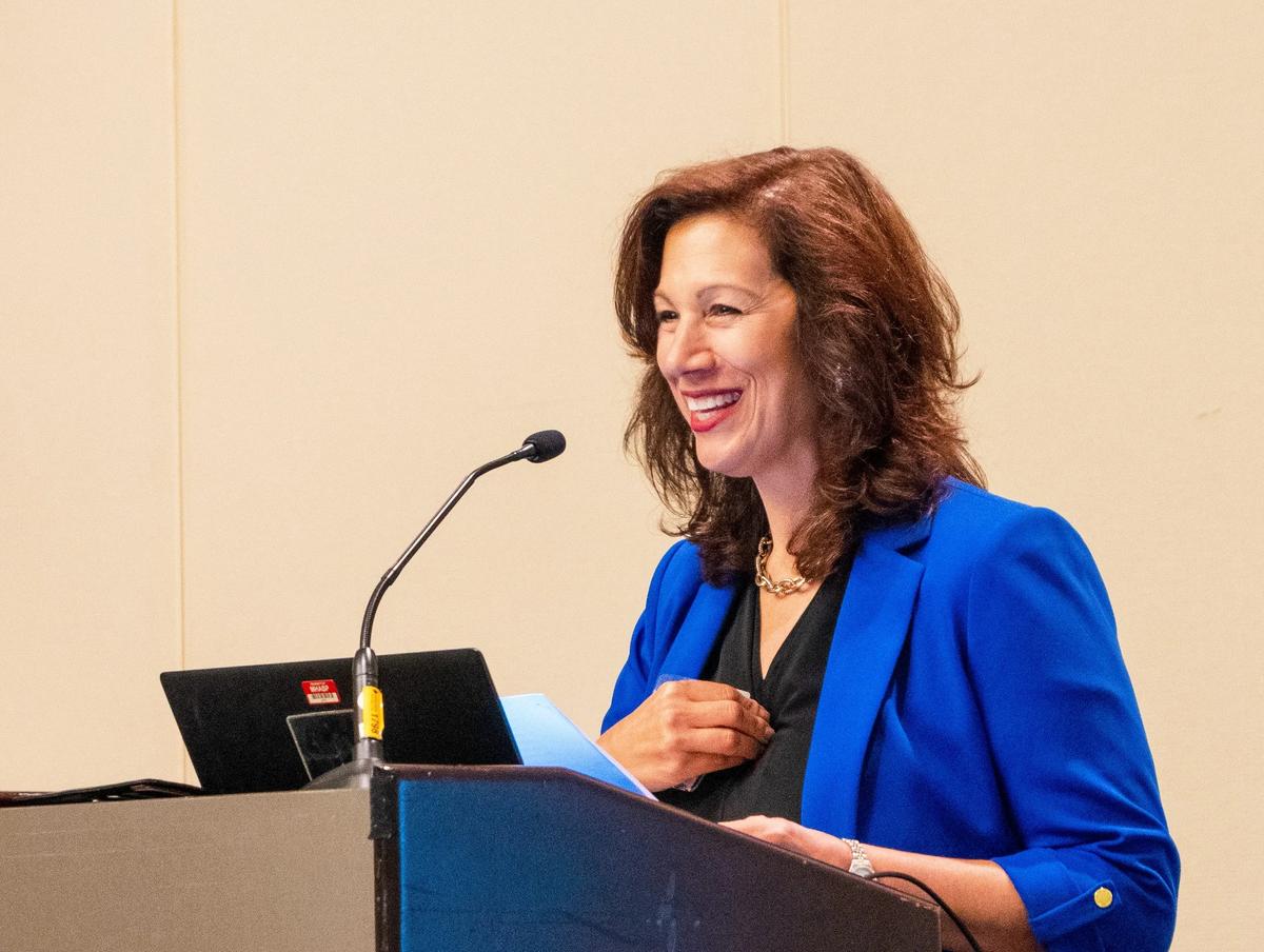 Dr. Jeannine Lisitski smiles while sharing her vision as CEO of Mental Health Partnerships
