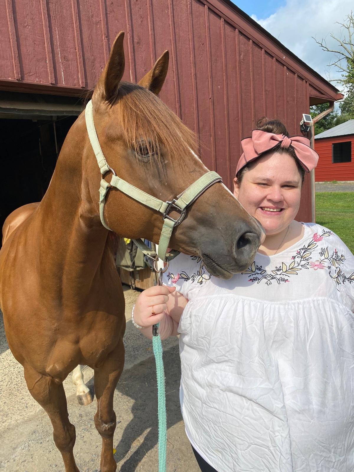 Horse therapy session