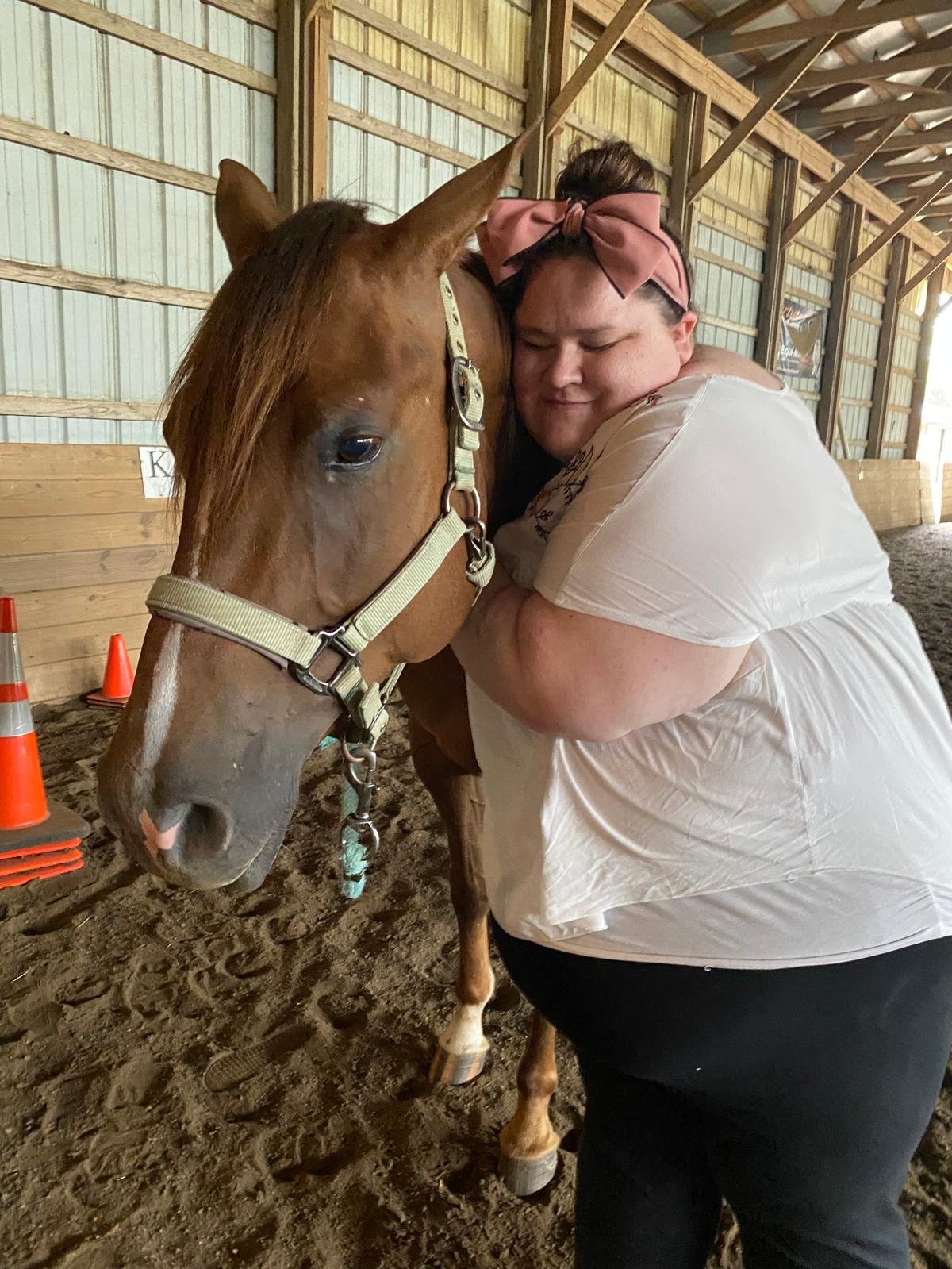 Horse grooming therapy